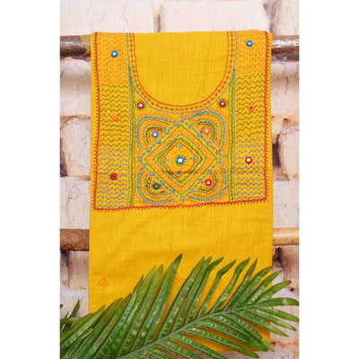 Lambani Hand Embroidered Kurti Fabric