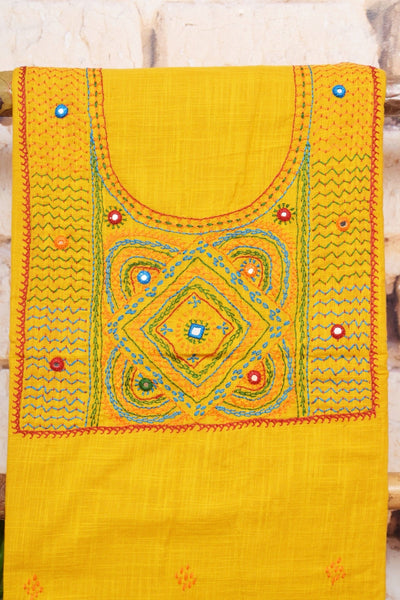 Lambani Hand Embroidered Kurti Fabric