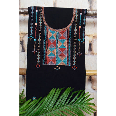 Lambani Hand Embroidered Kurti Fabric