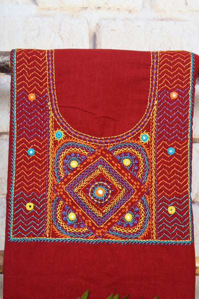 Lambani Hand Embroidered Kurti Fabric