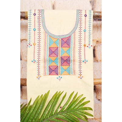 Lambani Hand Embroidered Kurti Fabric