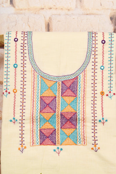 Lambani Hand Embroidered Kurti Fabric