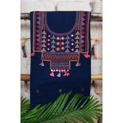Lambani Hand Embroidered Kurti Fabric