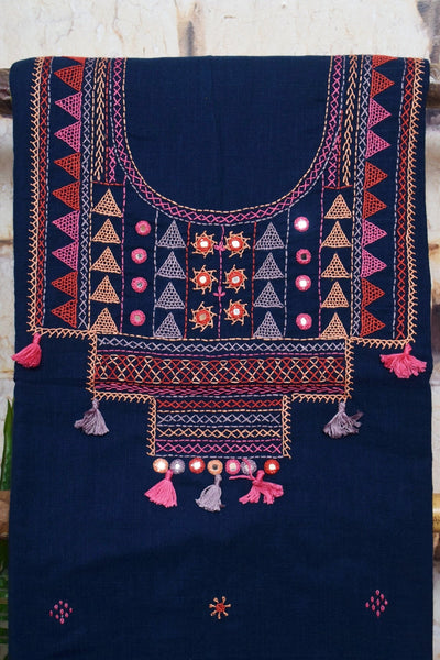 Lambani Hand Embroidered Kurti Fabric