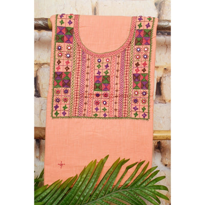 Lambani Hand Embroidered Kurti Fabric