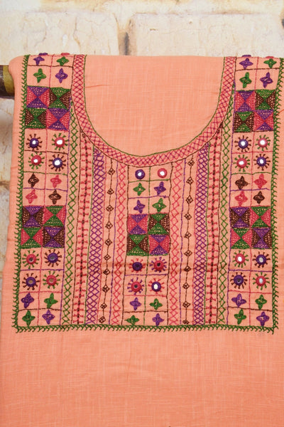 Lambani Hand Embroidered Kurti Fabric