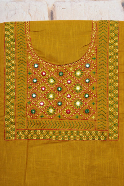 Lambani Hand Embroidered Kurti Fabric