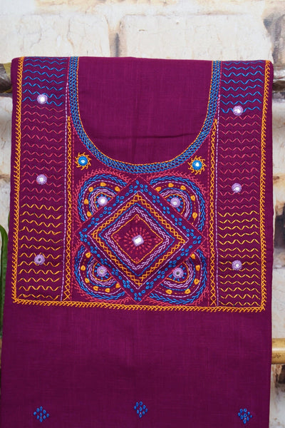 Lambani Hand Embroidered Kurti Fabric