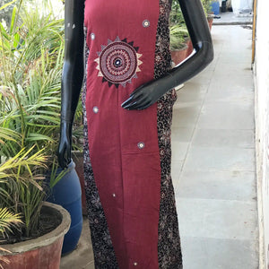 Ajrakh Lambani Hand Embroidered Kurti