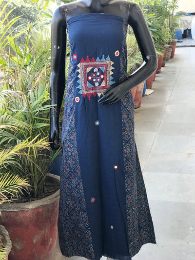 Ajrakh Lambani Hand Embroidered Kurti