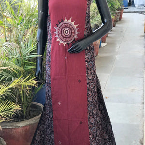 Ajrakh Lambani Hand Embroidered Kurti