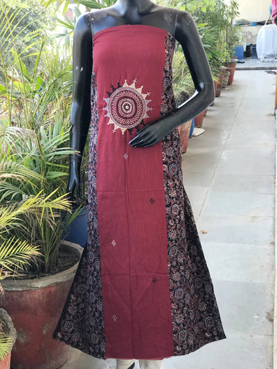 Ajrakh Lambani Hand Embroidered Kurti