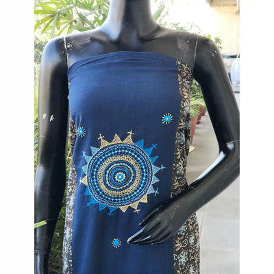 Ajrakh Lambani Hand Embroidered Kurti