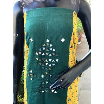 Ajrakh Designer Mirror Work Kurti