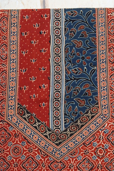 Ajrakh Patchwork Designer Kurti