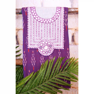 Ikat Kutch Embroidered Kurti