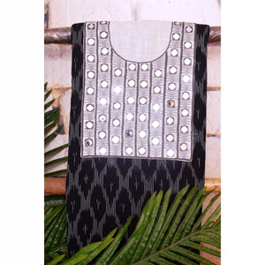 Ikat Kutch Embroidered Kurti