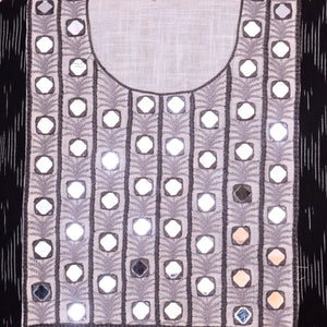 Ikat Kutch Embroidered Kurti