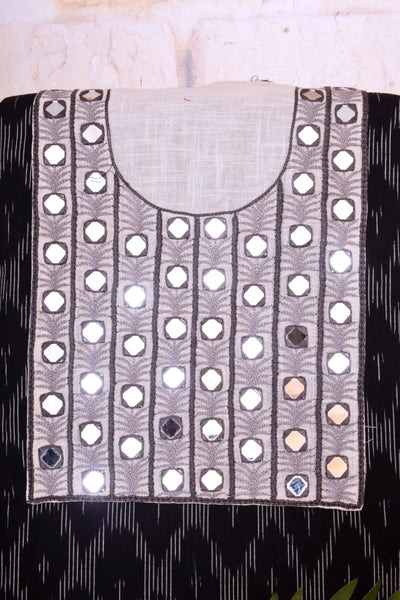 Ikat Kutch Embroidered Kurti