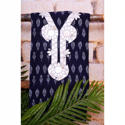 Ikat Kutch Embroidered Kurti