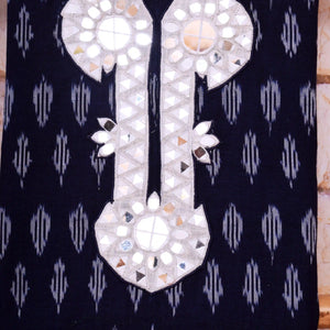 Ikat Kutch Embroidered Kurti