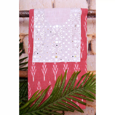 Ikat Kutch Embroidered Kurti