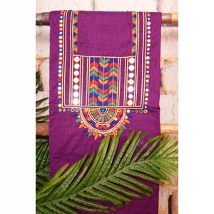 Hand Embroidered Cotton Designer Kurti - SSEthnics