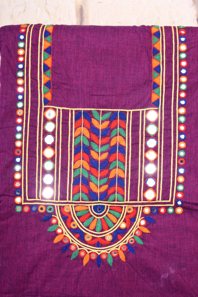 Hand Embroidered Cotton Designer Kurti - SSEthnics