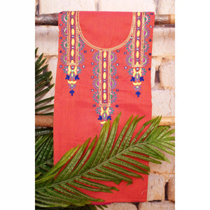 Hand Embroidered Cotton Designer Kurti - SSEthnics