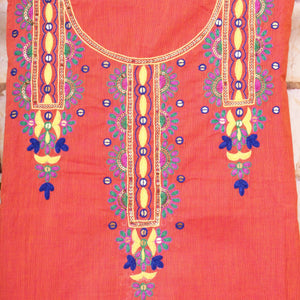Hand Embroidered Cotton Designer Kurti - SSEthnics