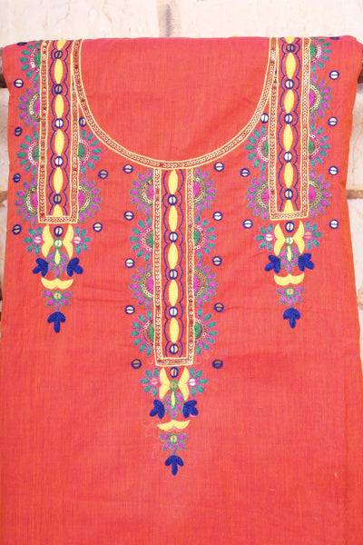 Hand Embroidered Cotton Designer Kurti - SSEthnics