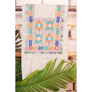 Hand Embroidered Cotton Designer Kurti - SSEthnics