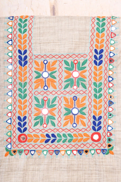 Hand Embroidered Cotton Designer Kurti - SSEthnics