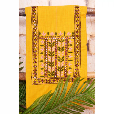 Hand Embroidered Cotton Designer Kurti - SSEthnics