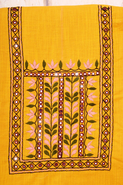 Hand Embroidered Cotton Designer Kurti - SSEthnics