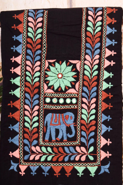 Hand Embroidered Cotton Designer Kurti - SSEthnics