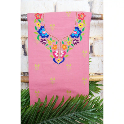 Hand Embroidered Cotton Designer Kurti - SSEthnics