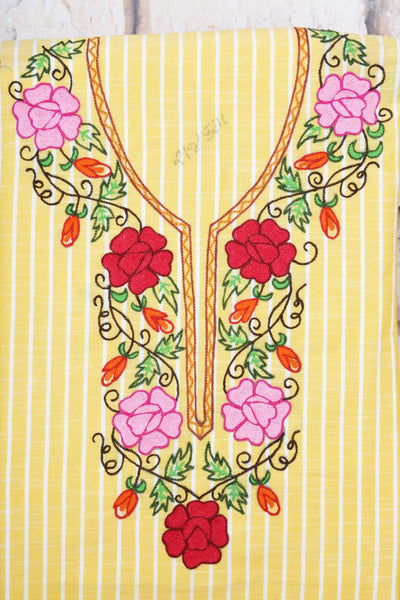 Hand Embroidered Cotton Designer Kurti - SSEthnics