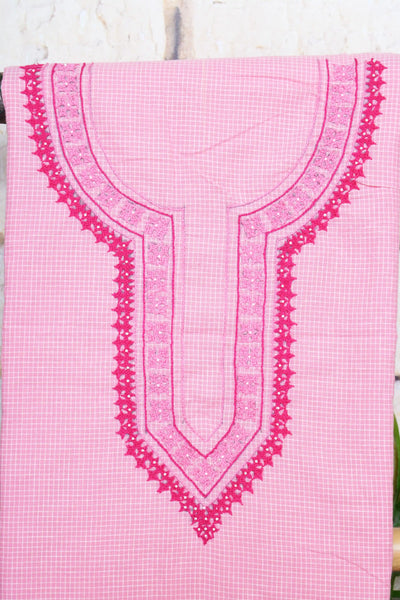 Hand Embroidered Cotton Designer Kurti - SSEthnics