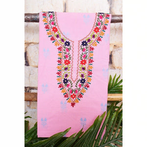 Hand Embroidered Cotton Designer Kurti - SSEthnics