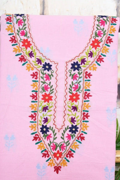 Hand Embroidered Cotton Designer Kurti - SSEthnics