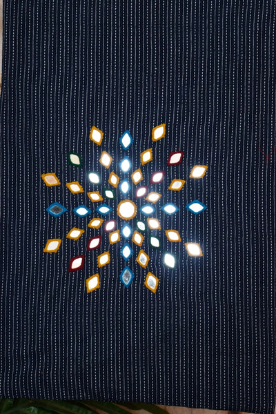 Kantha Cotton Mirror Work Kurti