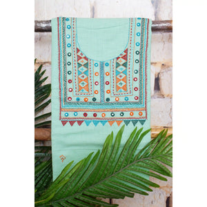Lambani Hand Embroidered Kurti Fabric