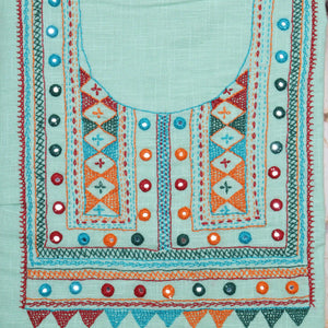 Lambani Hand Embroidered Kurti Fabric