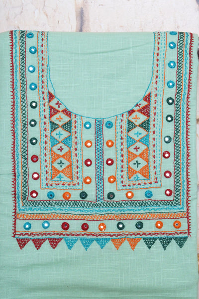 Lambani Hand Embroidered Kurti Fabric