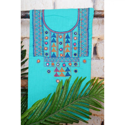 Lambani Hand Embroidered Kurti Fabric