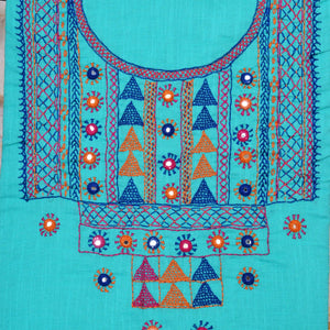 Lambani Hand Embroidered Kurti Fabric