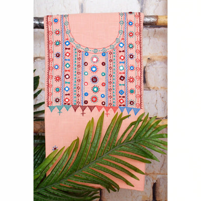 Lambani Hand Embroidered Kurti Fabric