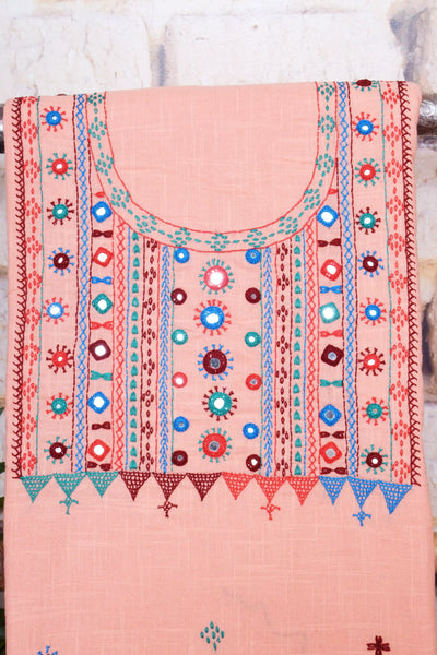 Lambani Hand Embroidered Kurti Fabric