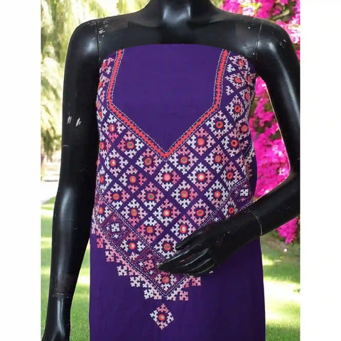 *PRE ORDER* Purple Designer Sindhi Stitch Cotton Kurti